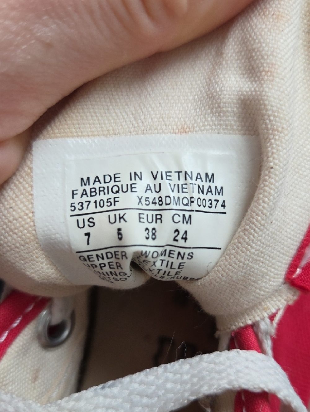 Converse Red High Top Platform Sneakers - Picture 7 of 7